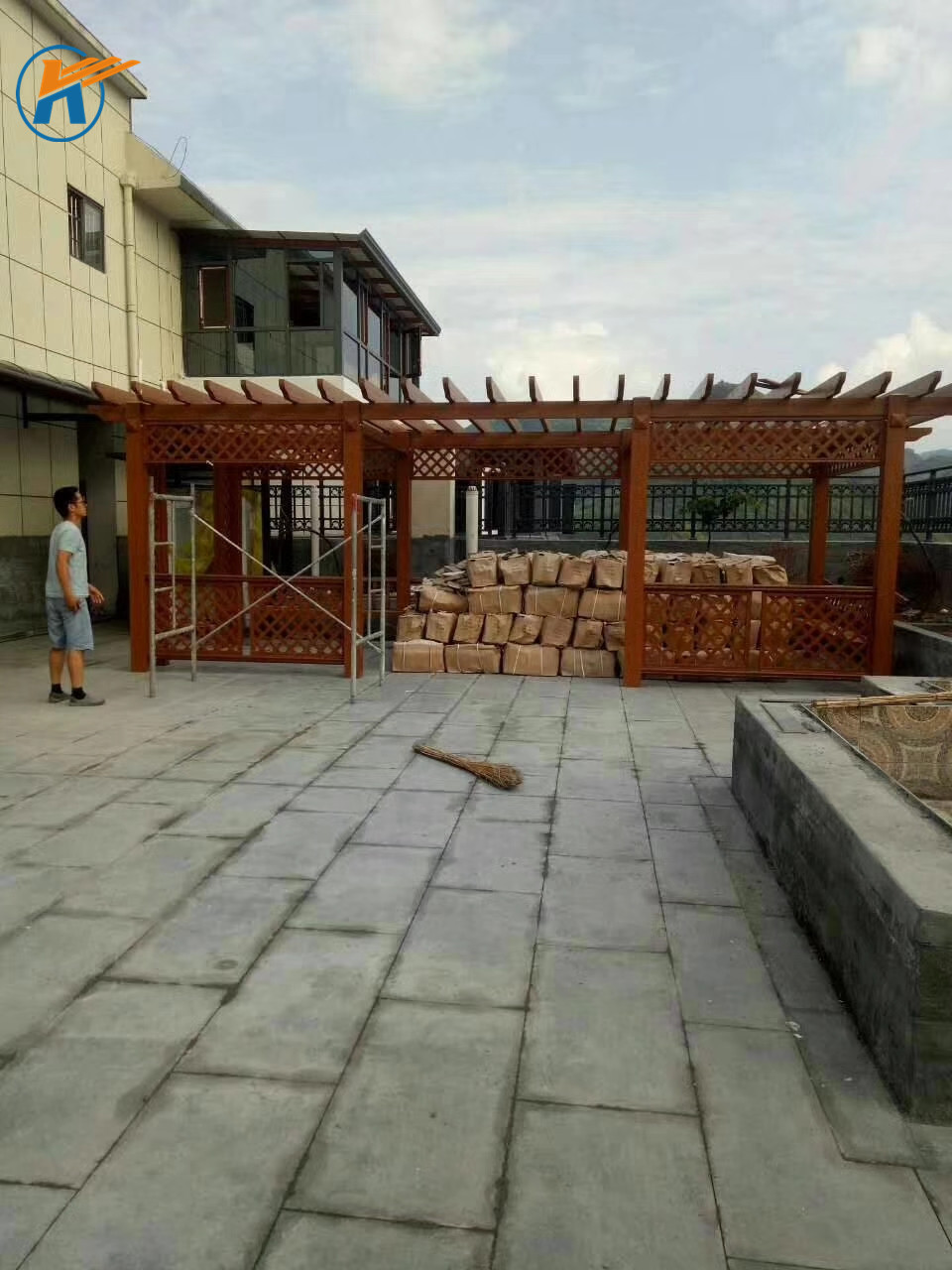 搭建楼顶铝合金葡萄架 遮阳铝合金葡萄架 立体复古铝合金葡萄架