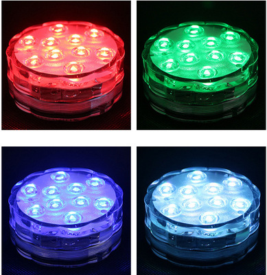 供应led红外线遥控发光杯垫 16种变色亚克力材质闪光杯垫