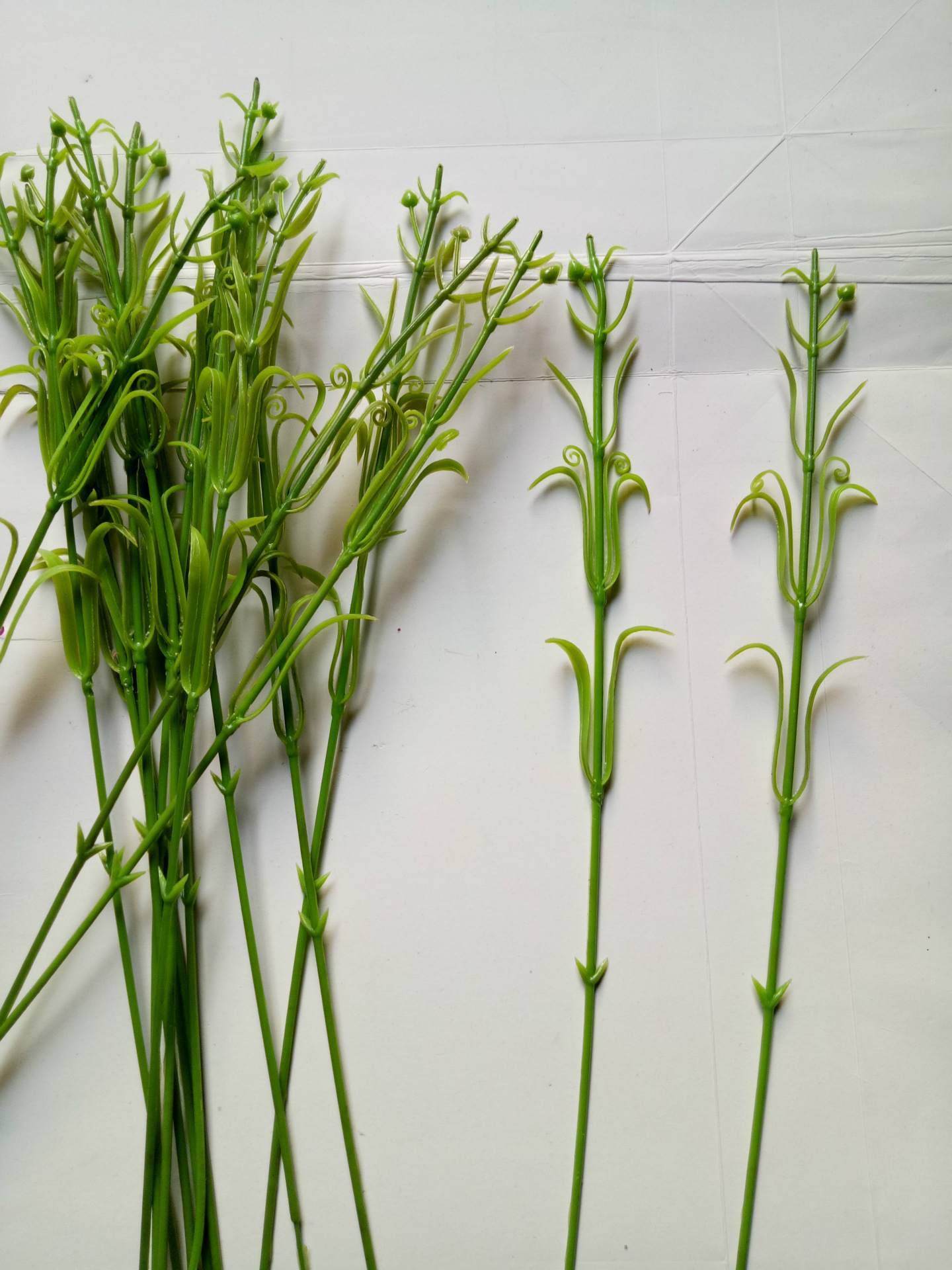 供应47cm长单支康乃馨花杆仿真花制作花杆绿色胶包铁丝花杆