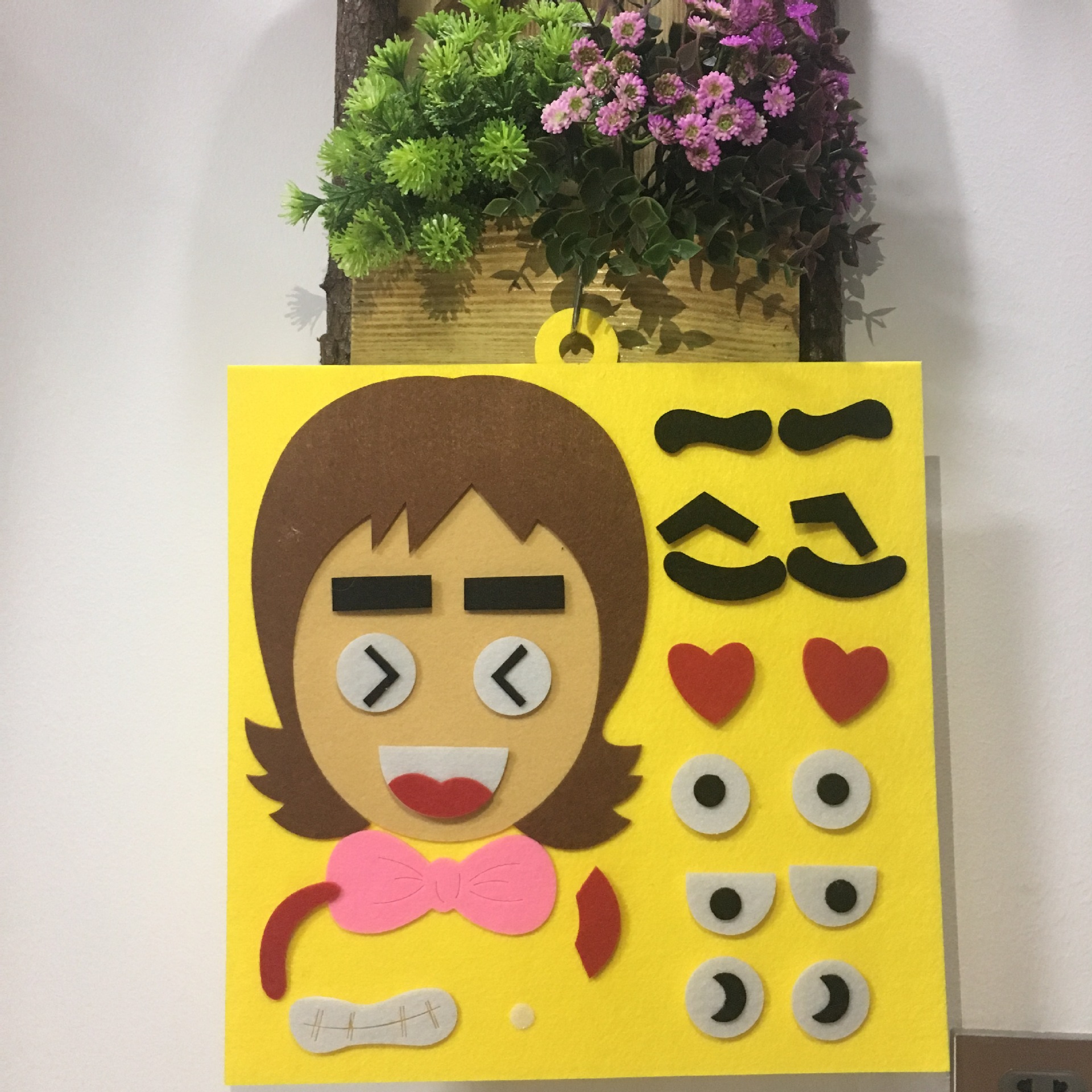 儿童卡通手动贴画 科教玩具 宝宝早教百变五官人物表情教具幼儿园