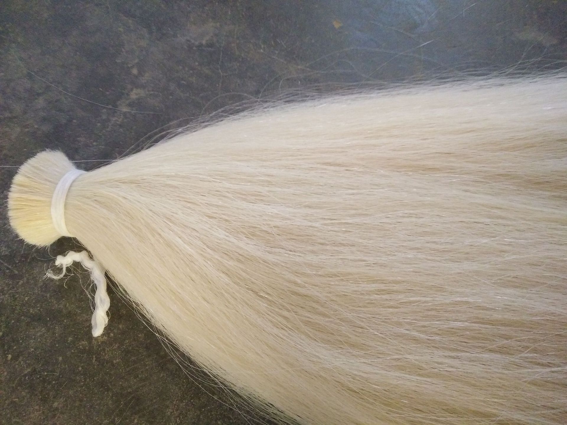 河北厂家供应小提琴弓毛 天然白色马尾毛