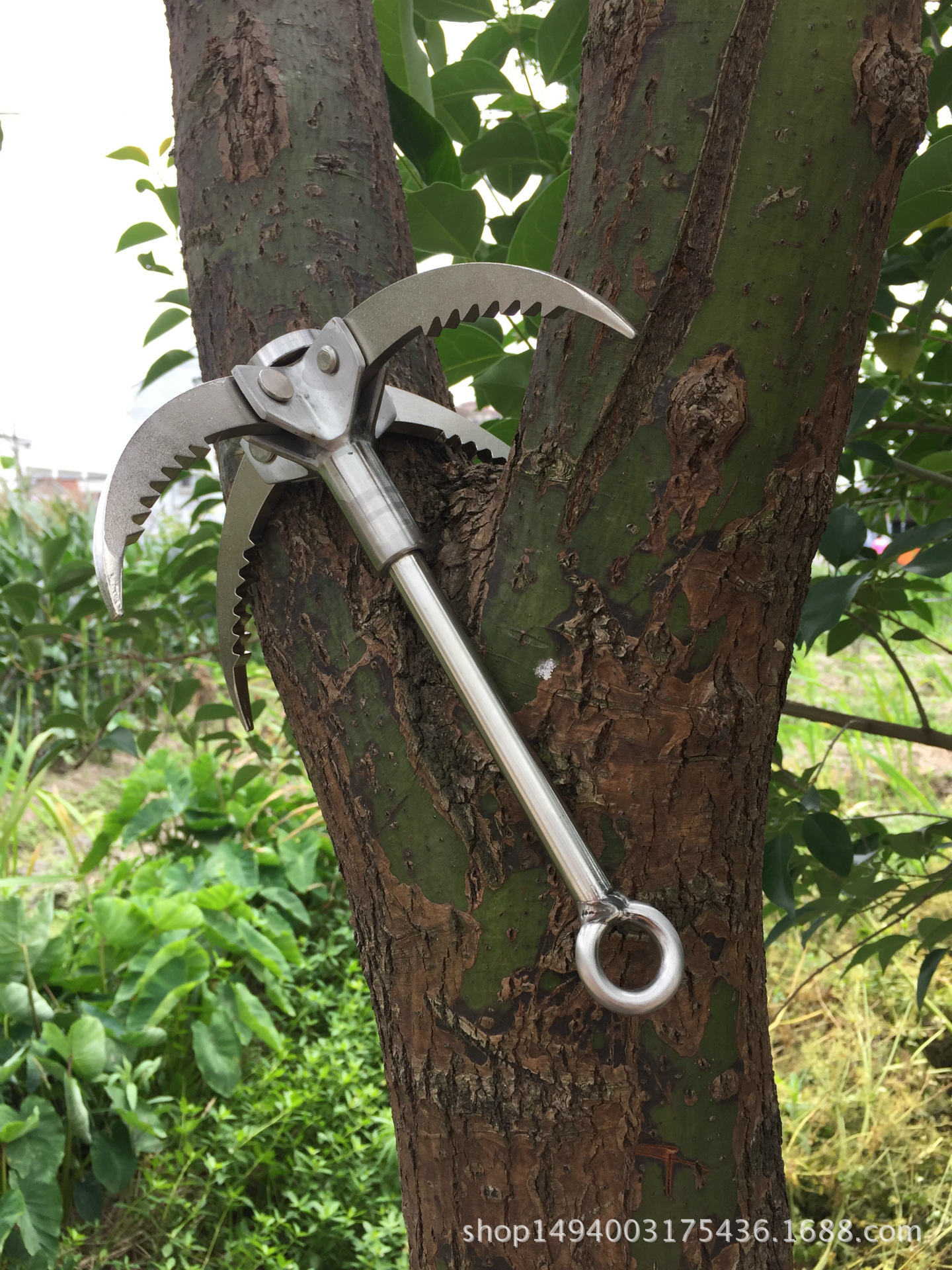 户外四齿折叠飞爪高弹钢飞爪野外攀岩四爪钩飞虎爪