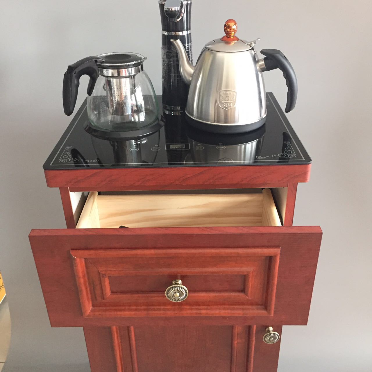 一台起批红木实木茶吧机 复古木头木质欧式茶吧机冰热型 厂家包邮