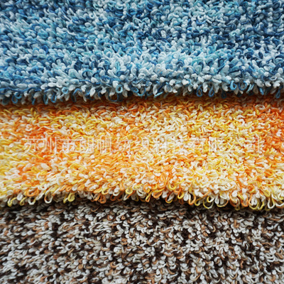 段染小米绒 簇绒 新款地毯绒面料 拖把清洁绒布 玩具面料