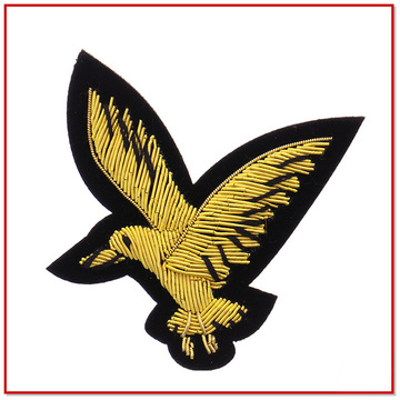 飞鸟形状重工印度丝绣章 供应印度丝绣章 印度丝徽章 印度丝刺绣