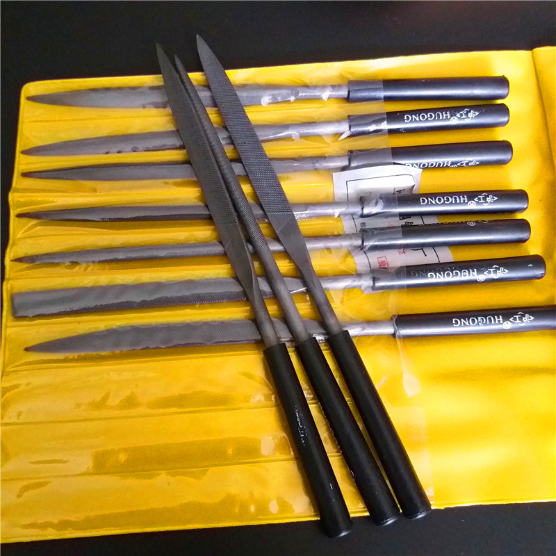 批发塑钢手柄什锦锉10件套优质整形钢锉刀套装10件组合修磨工具