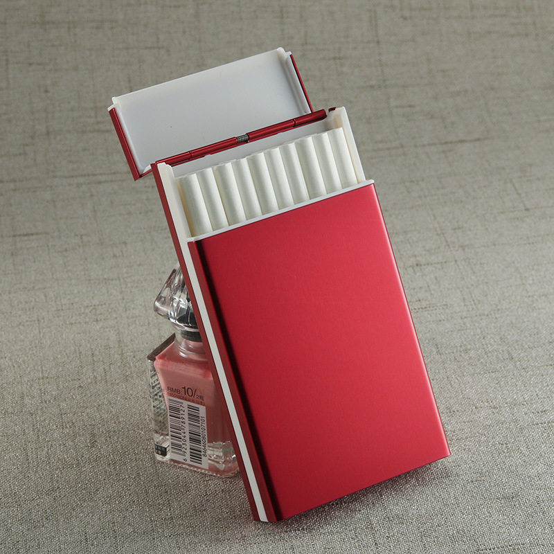 来福加长版女士细烟盒20支装创意超薄细支烟盒香菸盒子自动弹盖新