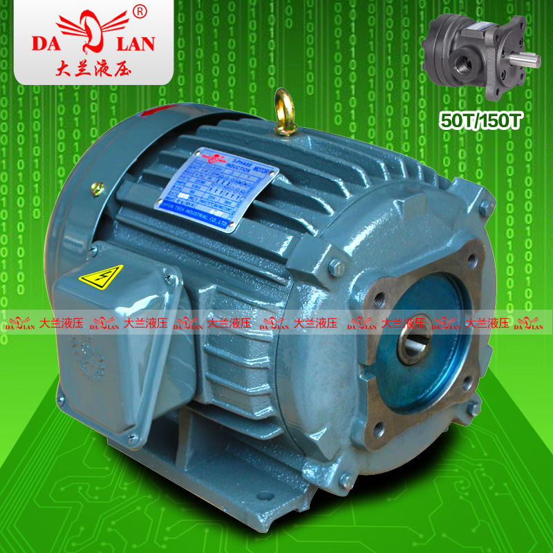 台湾S.Y群策50T油泵专用电机 7.5HP液压系统电动机C7B-43B0-5.6KW