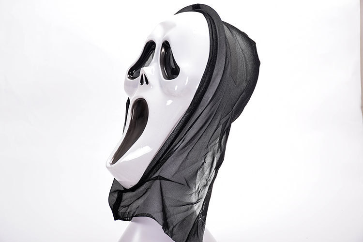 死神来了 单片恐怖鬼面具 惊叫鬼脸面具 鬼节面具批发 尖叫面具