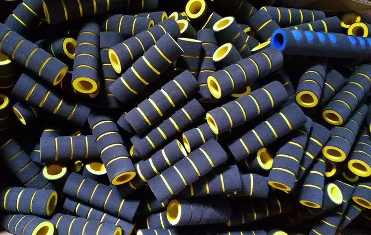 健身器材泡棉管 epdm发泡管 磨砂橡胶管套 拍打球海绵管