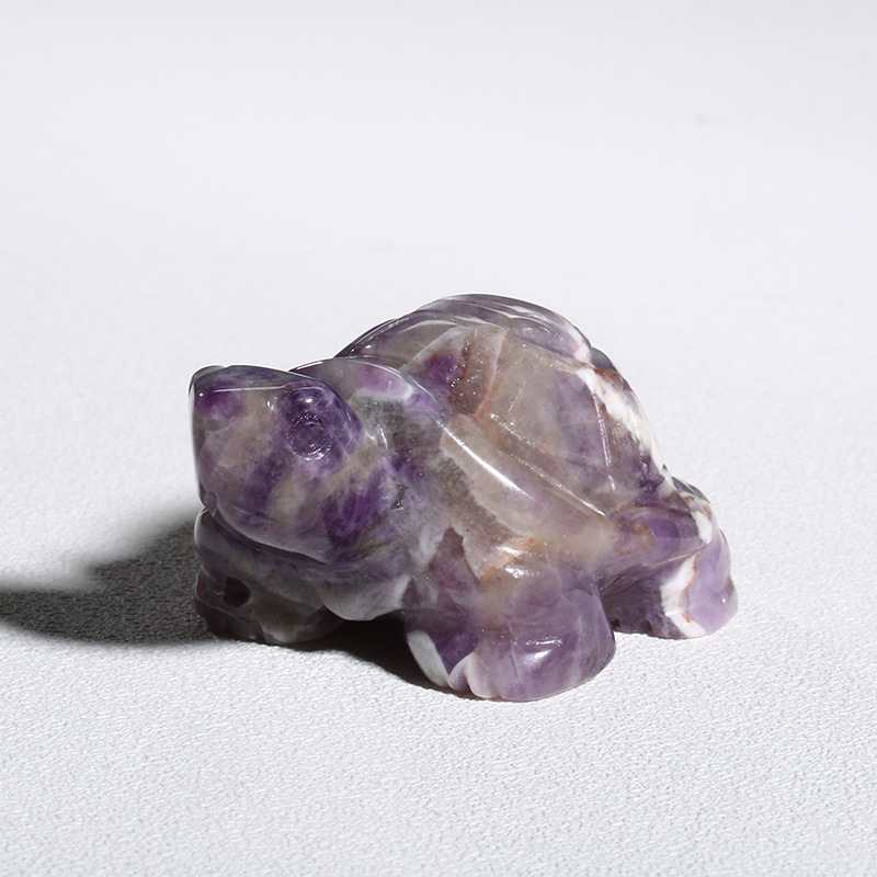 宝石玉器工艺品 2寸乌龟天然石摆件纪念礼品招财进宝长寿百岁龟