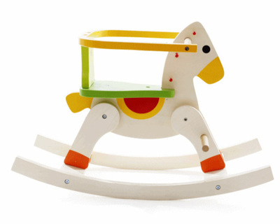 木丸子 木制宝宝摇摇椅 幼儿小木马 儿童拼装木马摇摇马玩具