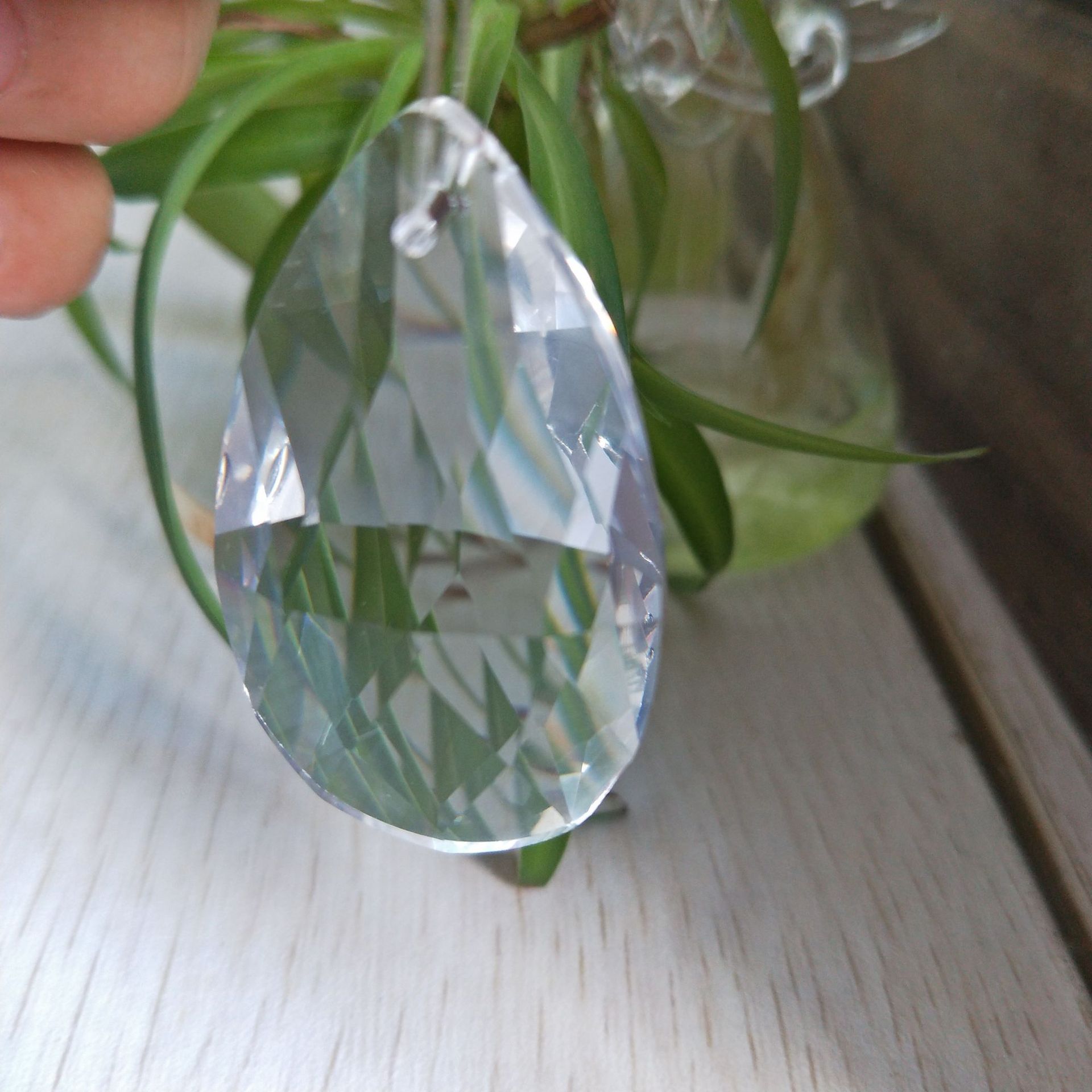 供应网形灯饰配件 水晶玻璃吊坠 灯饰水晶配件 现货直销 浦江厂