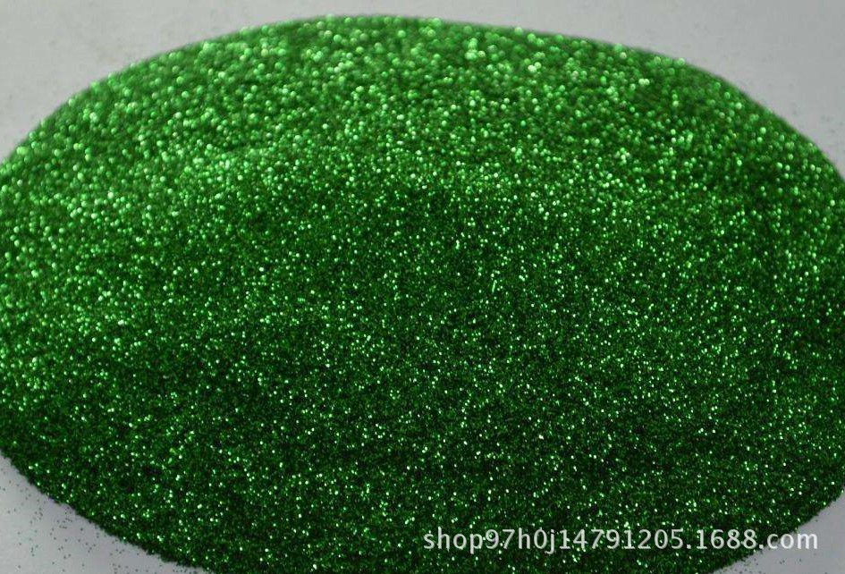 绿色金葱粉工艺品用闪光草绿粉圣诞闪粉深绿色葱粉批发