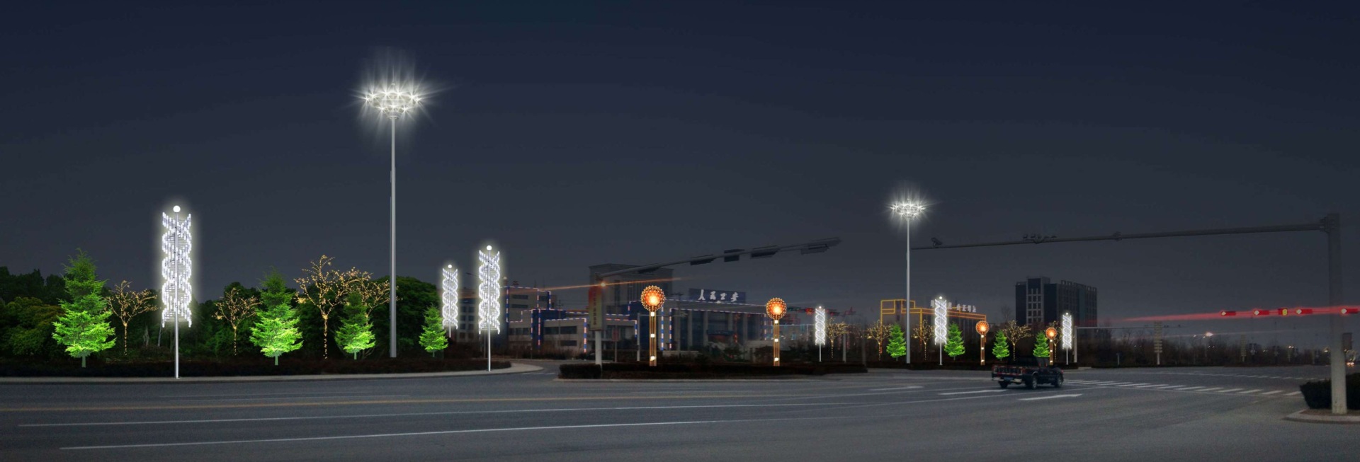 高邮高杆灯厂家生产定制高速公路服务区使用的高杆灯 厂区高杆灯