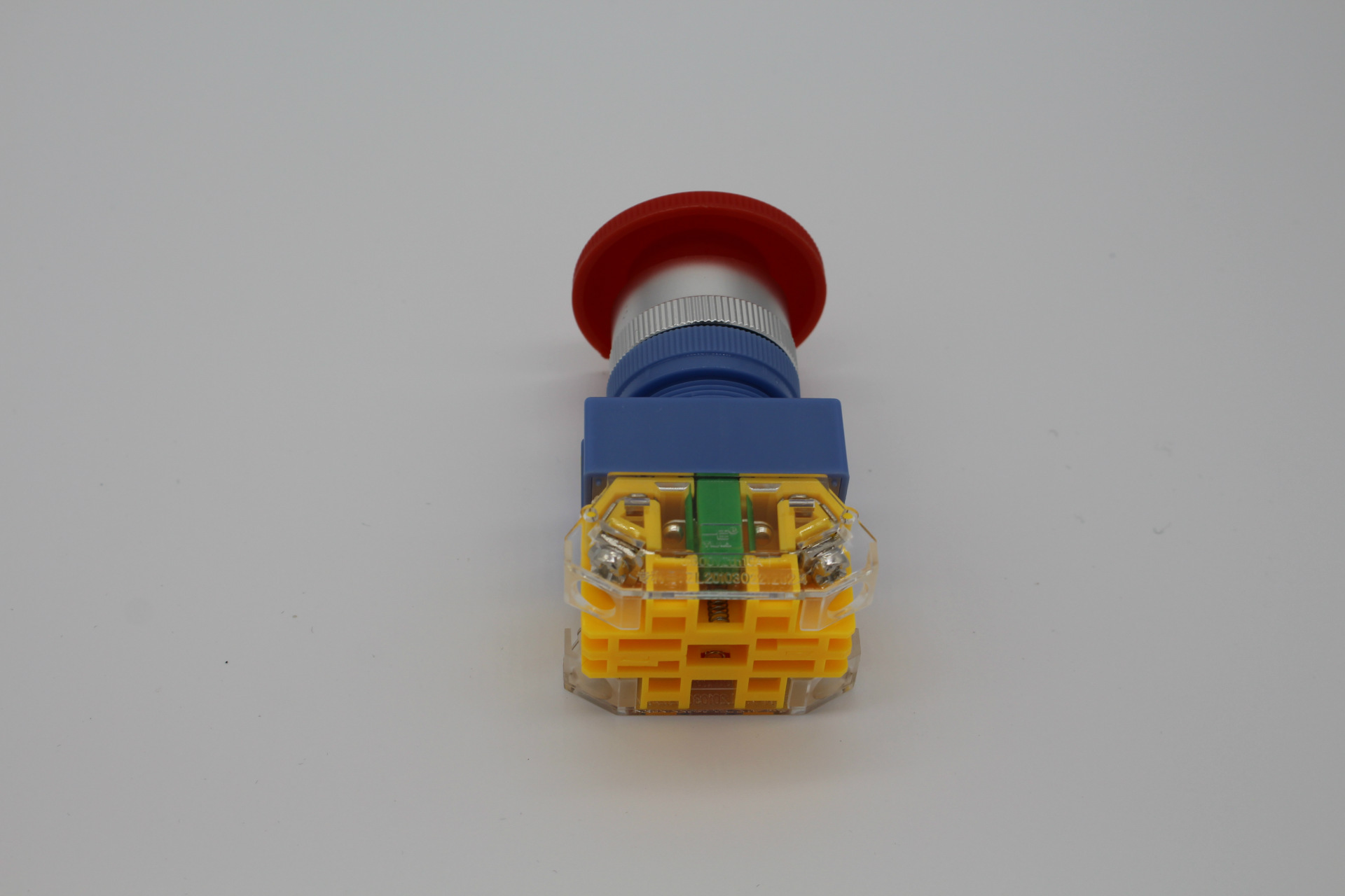 正品上海一佳点动自复位lay37-11m蘑菇头电源按钮开关 红绿色开关