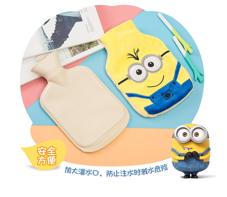 乐尚星掌中宝萌物卡通注水热水袋 卡爱创意6组叮当kt保暖水袋批发