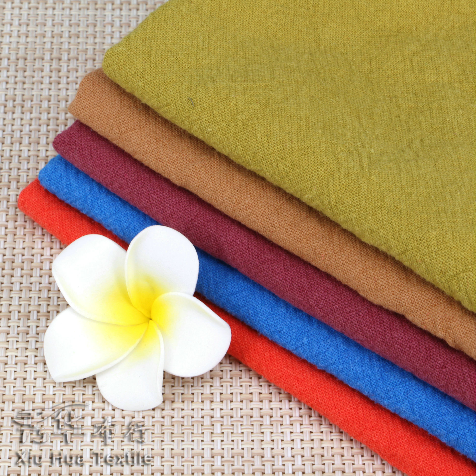 亚麻布11*11棉麻面料 棉麻混纺布料 连衣半身裙服装裤子面料