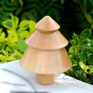 八门虫社圣诞树创意音乐盒旋转木质工艺品礼品家居摆件zakka礼盒