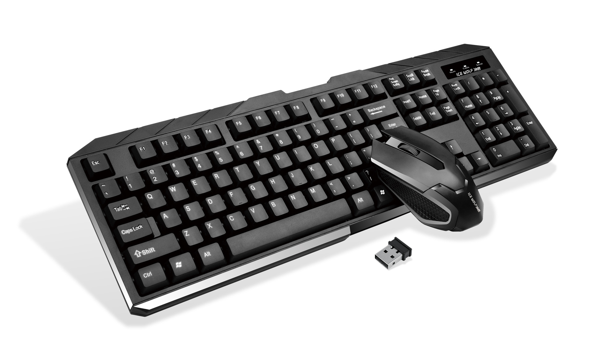 冰狼g200无线键盘鼠标套装 无线套装 商务办公2.4g省电轻薄节能