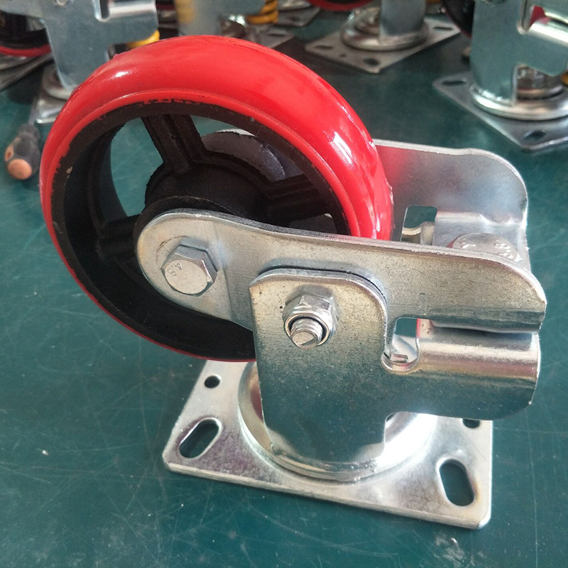 6寸8寸单弹簧减震脚轮 汽车厂弹簧轮 万向轮,工具箱轮