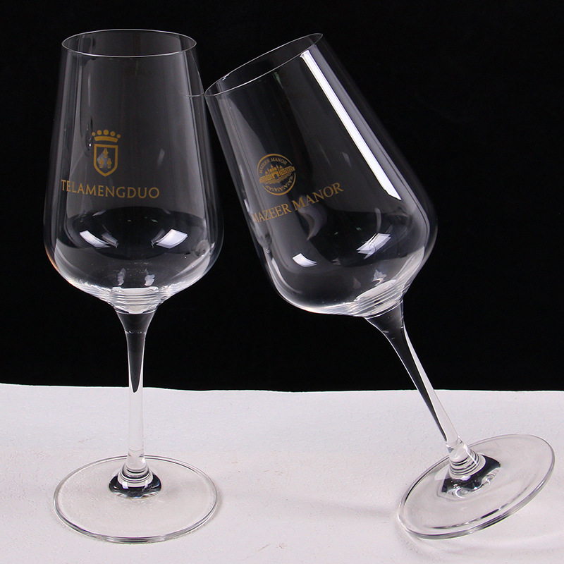 玻璃红酒杯水晶高脚杯刻字烤花丝印logo套装礼品杯子机制水晶杯