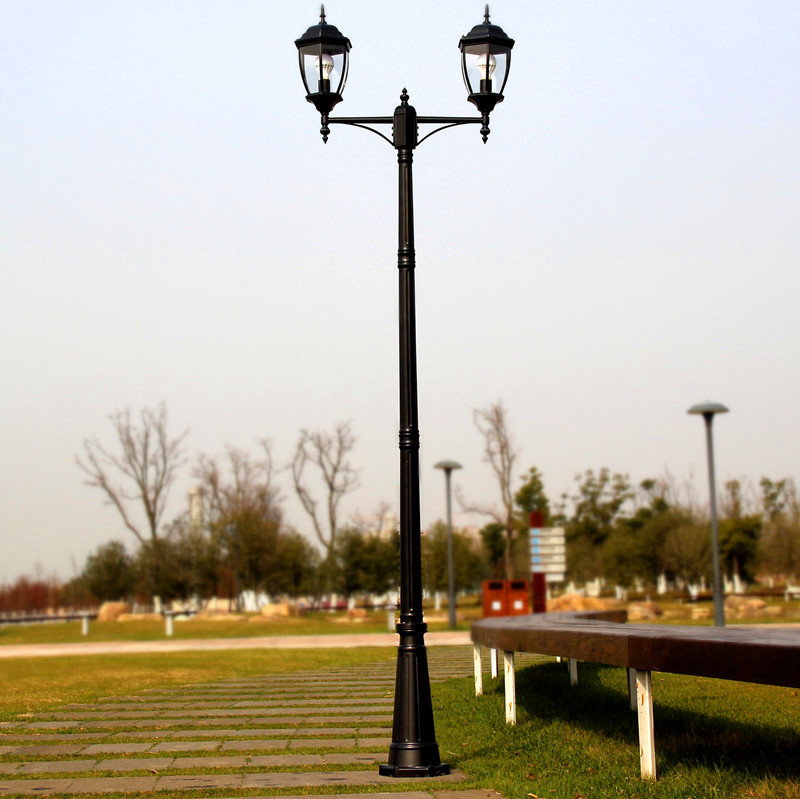 路灯庭院灯欧式灯led室外景观灯防水路灯别墅公园铸铝防锈