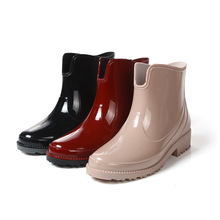 女士雨鞋韩版纯色短筒防滑防水休闲时尚雨靴通用低帮女式水靴