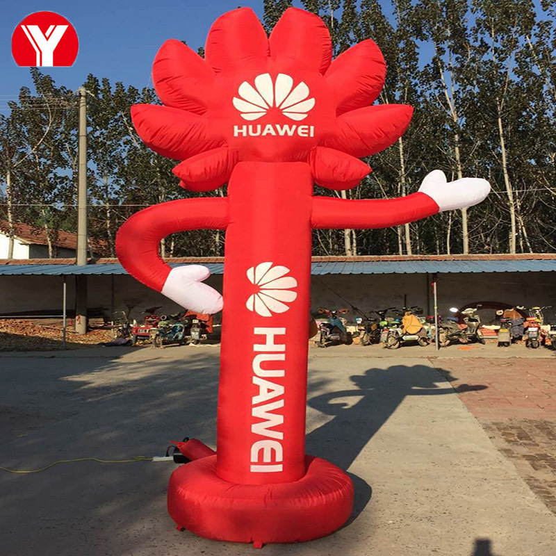 厂家直销充气卡通小人气模模型 华为标志指路人人偶气柱 定制批发