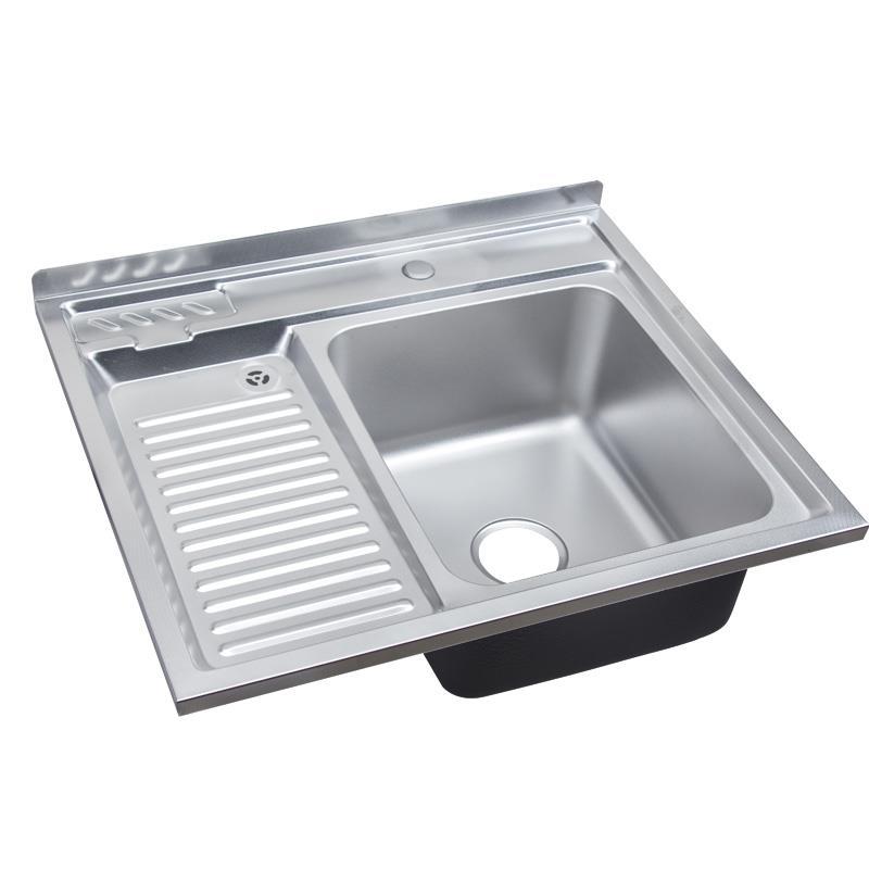 304不锈钢洗衣柜水槽压纹板带搓衣板台面操作台板洗衣盆7060