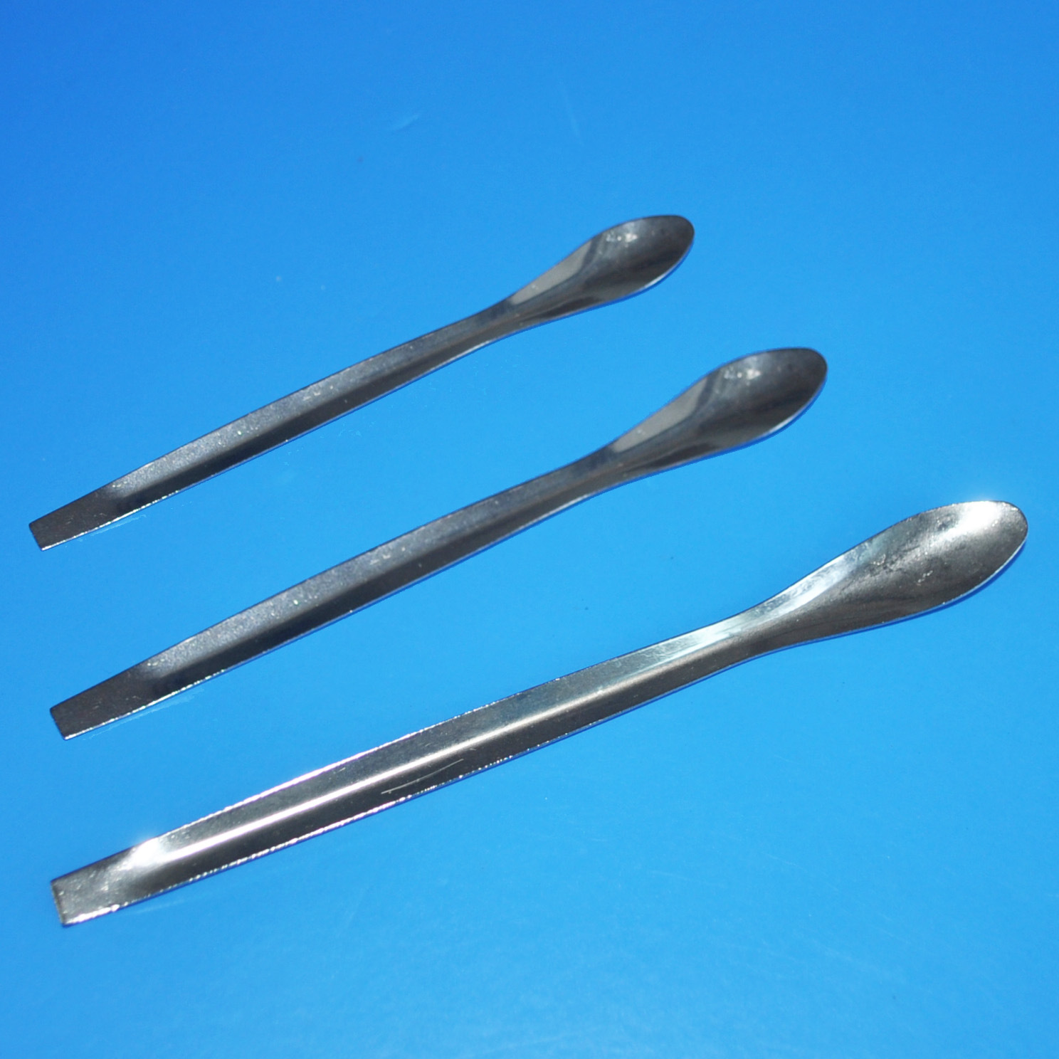 实验用单头不锈钢药勺 16/18/20/22cm三件套单头不锈钢药匙