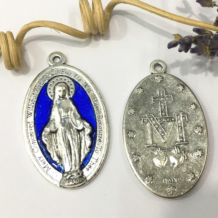 Virgin Mary Alloy Drip Pendant Wholesale Beads Decorative Pendant Factory Direct Supply