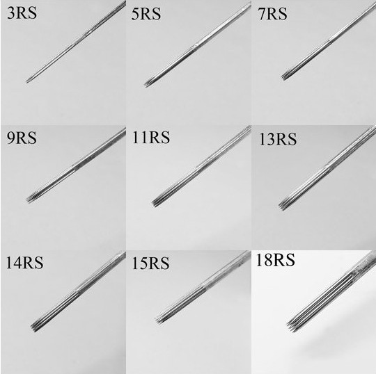 常用rs系列散口圆针一次性纹身针勾线针打雾针多尺寸可选纹身器材