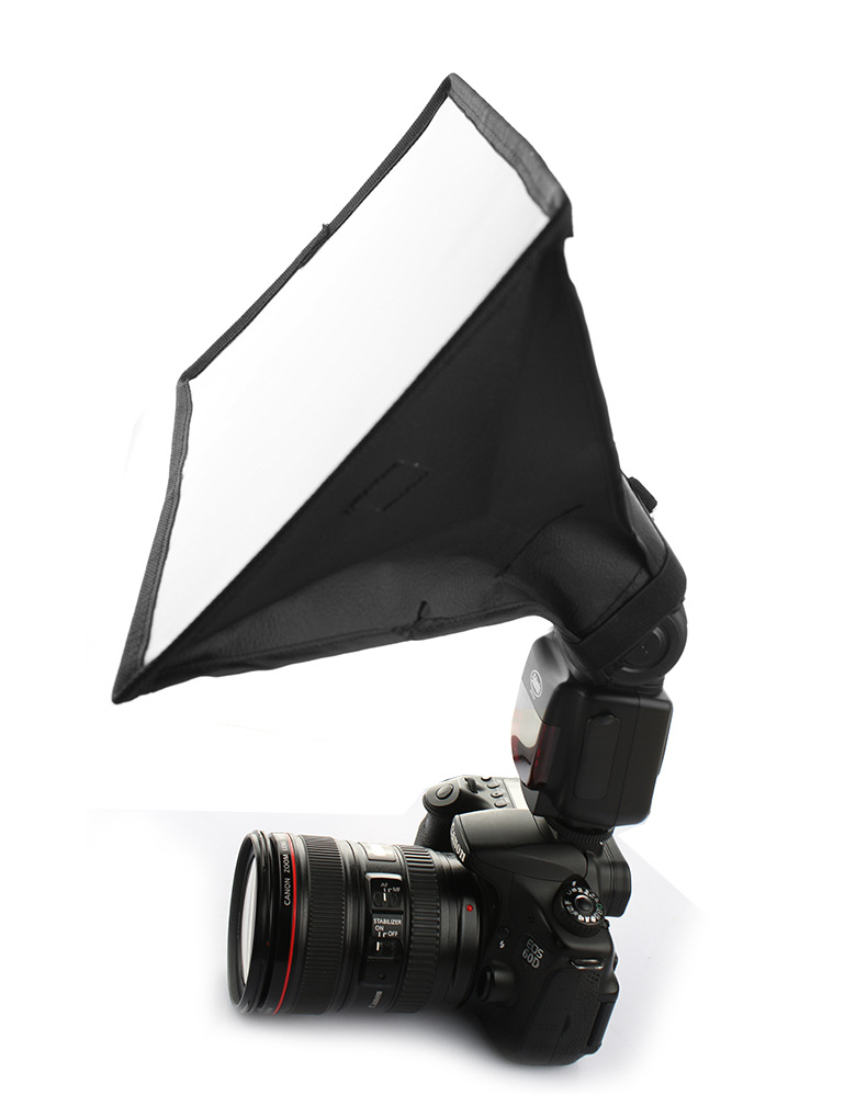 佳能尼康柔光罩_便携单反相机柔光罩闪光灯柔光箱佳能尼康 通用 - 阿