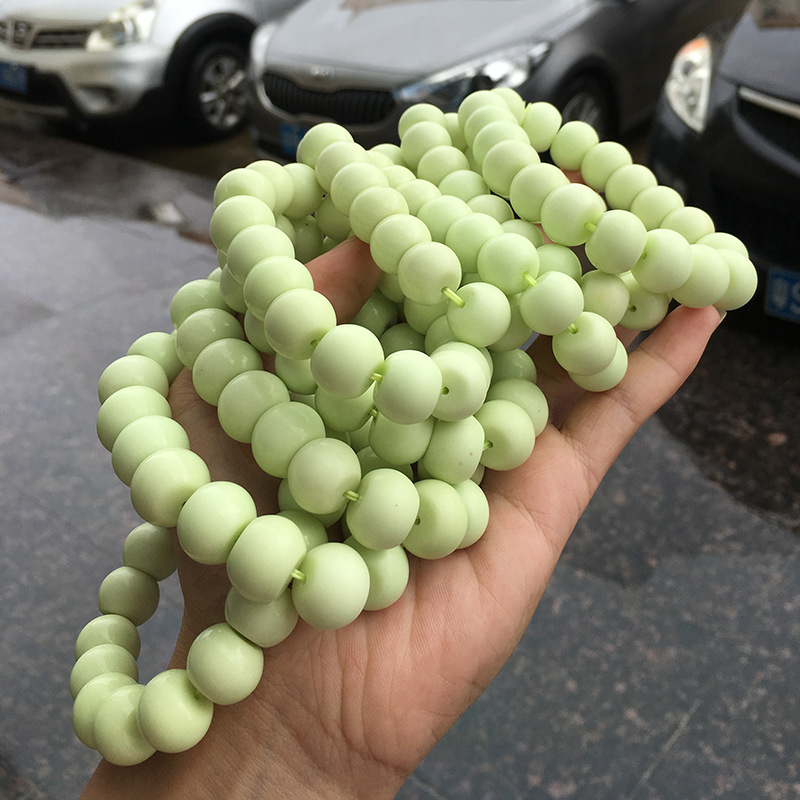 2017新款天然柠檬松石手链 11*15mm 一条63克11*14mm一条74克批发