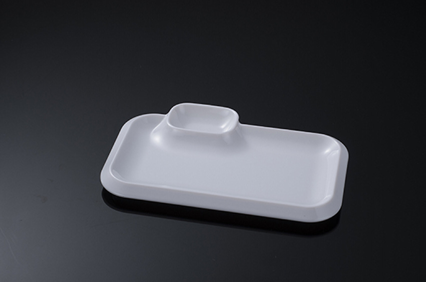 厂家直销密胺餐具批发饺子盘创意多用小吃料理盘带味碟点心盘仿瓷