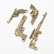 DIY合金饰品配件 古青铜 复古 武器 枪 手工配件材料