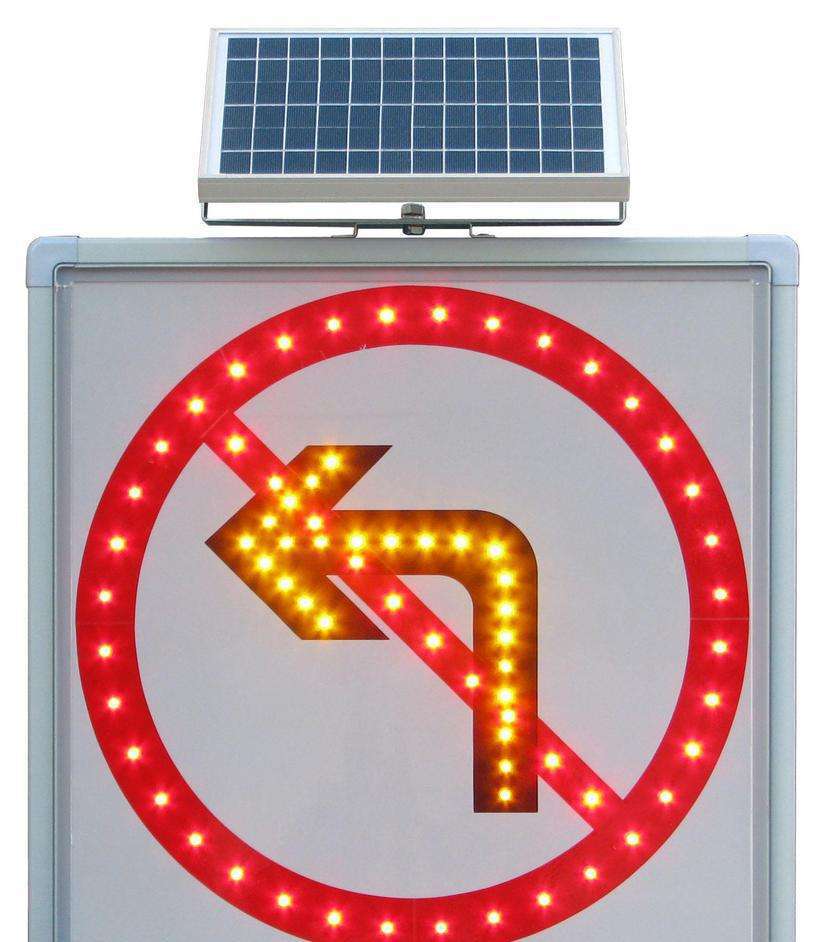 太阳能双向箭头灯交通导向灯标志灯左右导向标牌灯指示批发