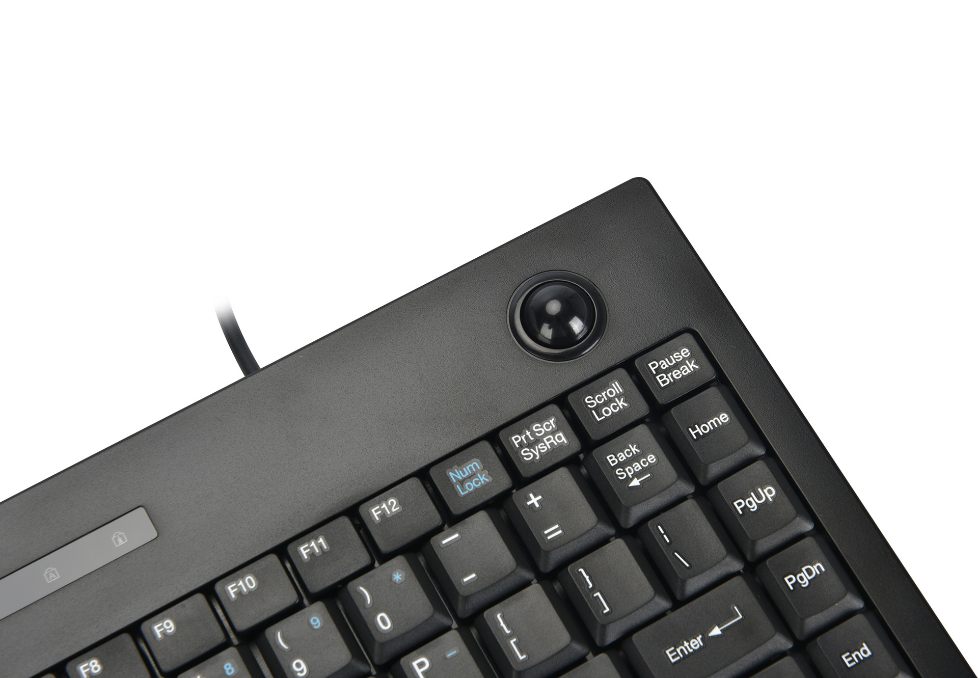 mcsaite有线轨迹球键盘mc-9712键鼠套装超薄迷你usb工业静音商务