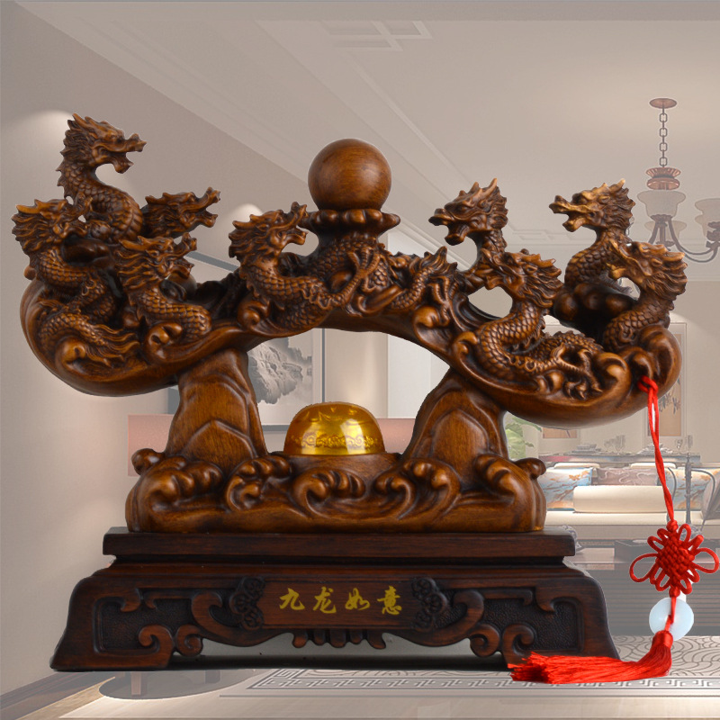 九龙如意家居装饰室内摆件 室内摆件新店送礼厂家供应