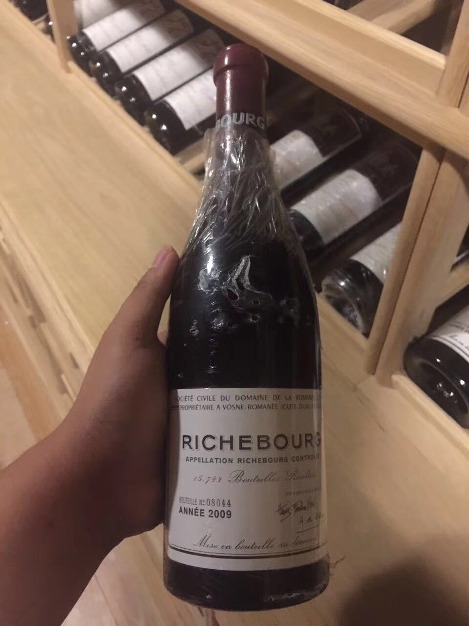 2009年罗曼尼康帝里奇堡红葡萄酒la romanee-conti richebourg