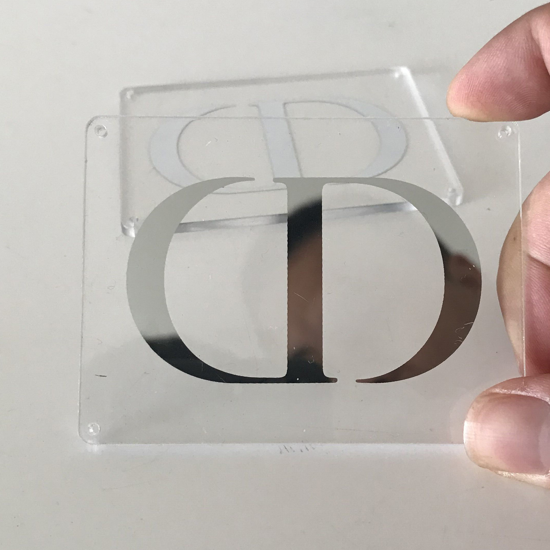 定做亚克力丝印视窗镜片 镜面面板印刷镜子效果 东莞厚街