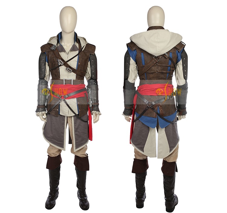 漫之秀刺客信条4黑旗cosplay爱德华肯威cos服游戏刺客厂家直销