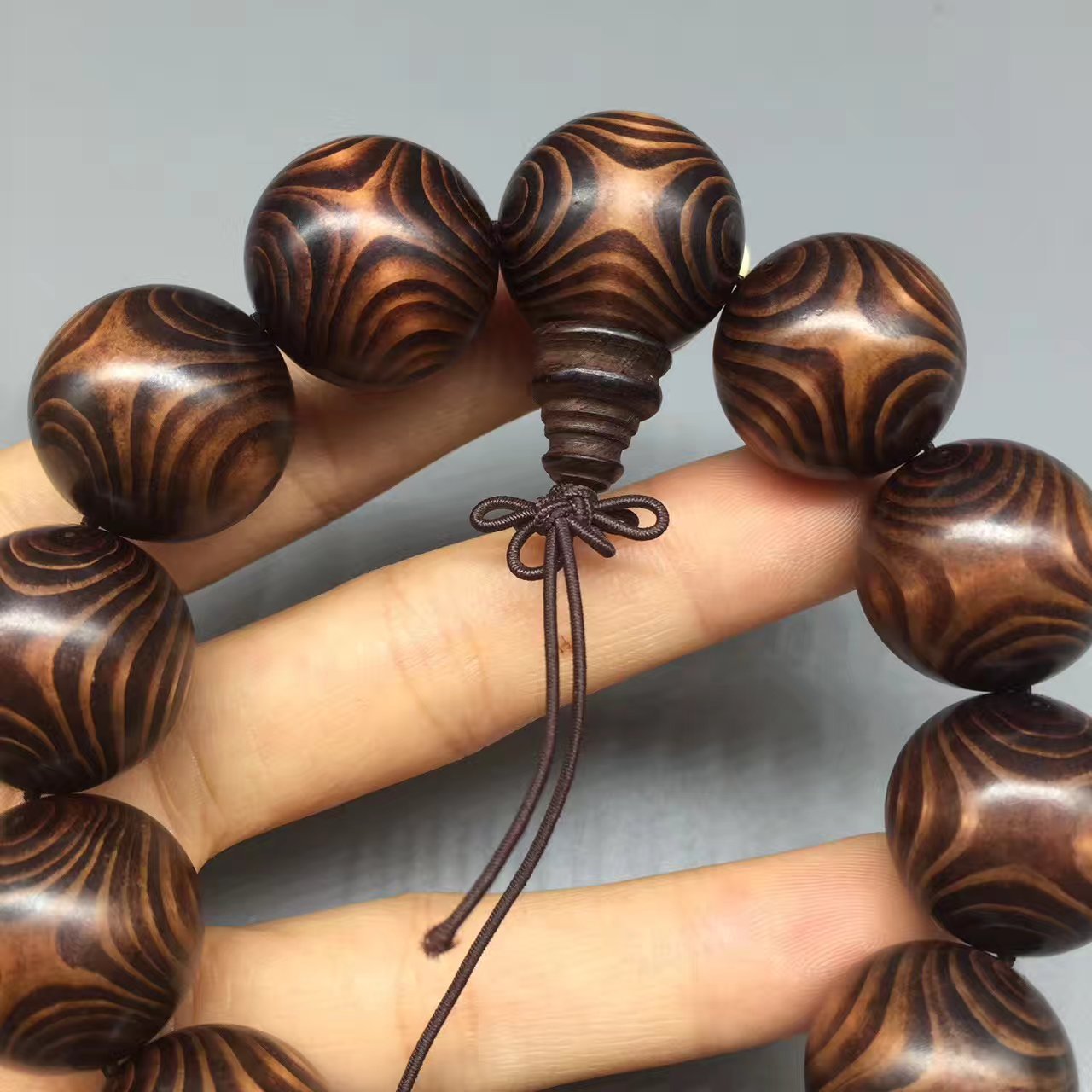 印度紫花梨手串 象牙木佛珠手串 x纹全对眼 木质工艺品礼品批发