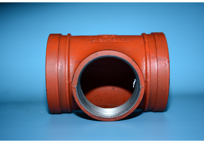 迈克沟槽正三通异径三通 沟槽转丝接消防沟槽管件厂家直供