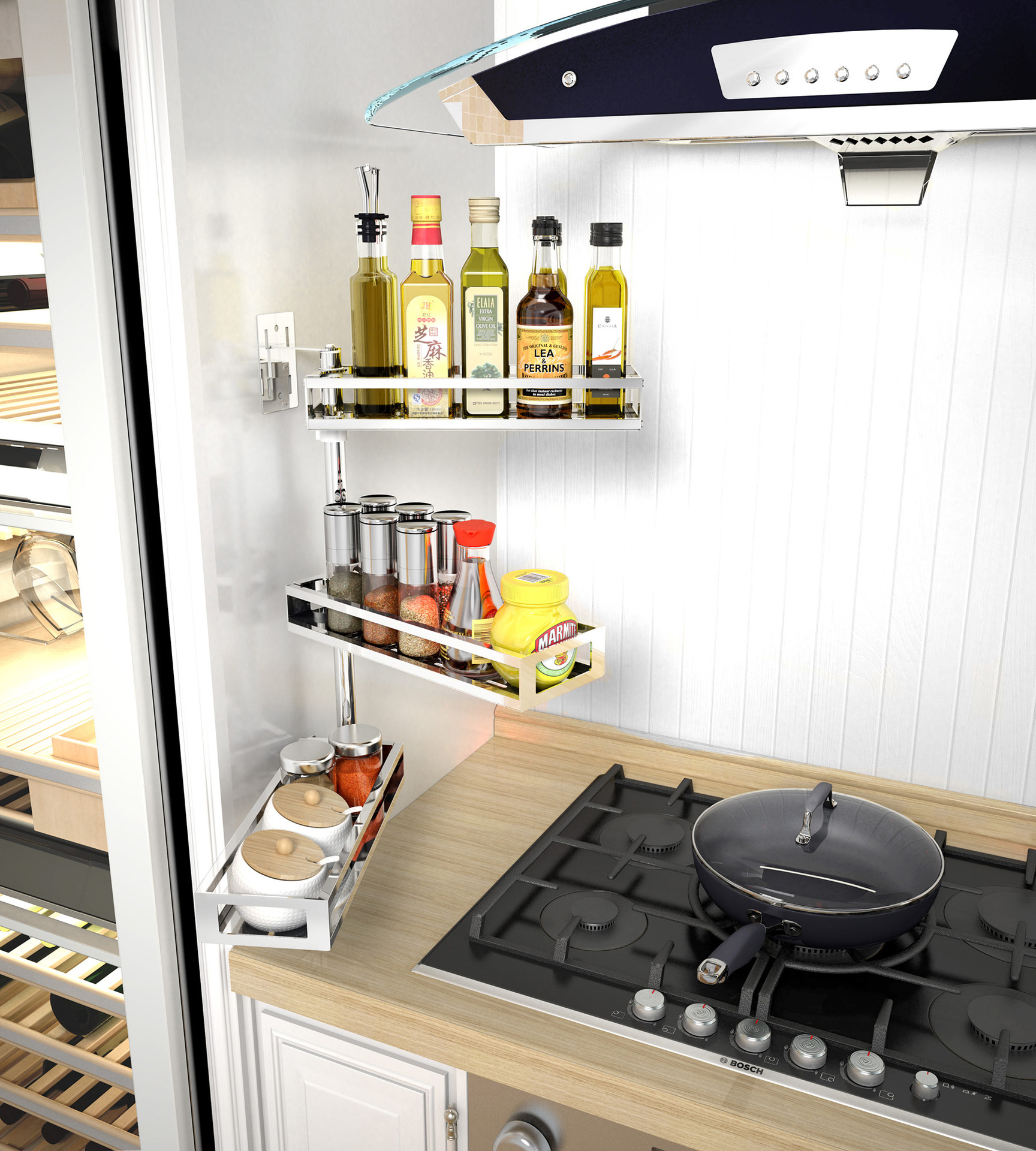 厨房微波炉置物架