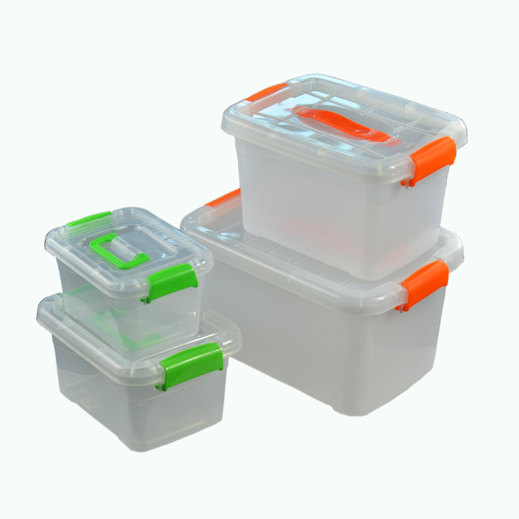 Drop-Resistant Storage Box Plastic Storage Box Transparent Cosmetics Storage Box Toy Storage Storage Box Organizing Box