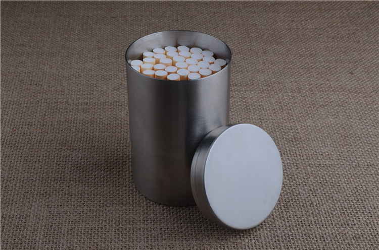 新款304不锈钢烟盒 烟罐50支装 金属烟丝盒 茶叶罐 广告礼品定制