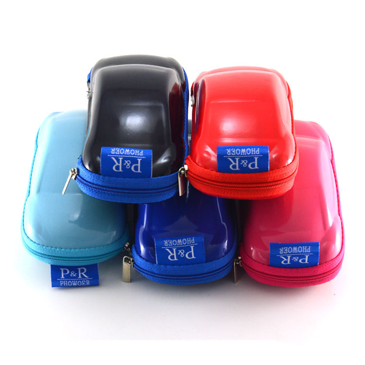 eva-彩色亮革小汽车太阳镜拉链包眼镜盒定制定做