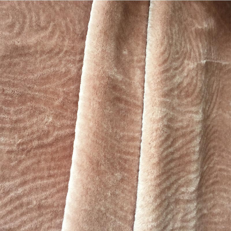 现货供应水波纹羊剪绒 全澳毛压花全羊毛羊剪绒面料